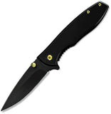 ElitEdge Linerlock A/O Black Stainless Folding Pocket Knife 10A125BK