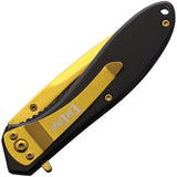 ElitEdge Linerlock A/O Black Folding Stainless Pocket Knife 10A28BGD