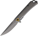 ElitEdge Linerlock A/O Grey Stainless Folding Pocket Knife 10A83SGY