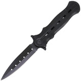 ElitEdge Linerlock A/O Black Stainless Folding 8Cr13MoV Pocket Knife 10B010BK