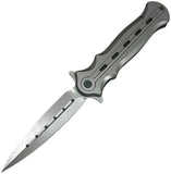 ElitEdge Linerlock A/O Gray Stainless Folding 8Cr13MoV Pocket Knife 10B010GY