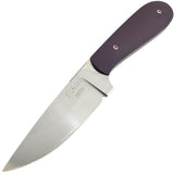 E. Fritz Custom Purple G10 52100 Fixed Blade Knife w/ Skull Kydex Belt Sheath RZ001