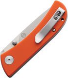 EIKONIC Fairwind Linerlock Orange G10 Folding D2 Steel Pocket Knife 220SOR