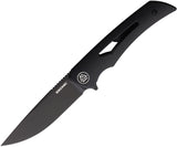 EIKONIC Aperture Linerlock Black G10 Folding D2 Steel Pocket Knife 550BB