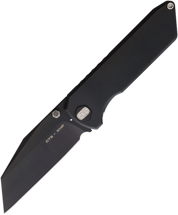 EOS Micro Surgeon Framelock Black Titanium Folding CTS-XHP Pocket Knife 136