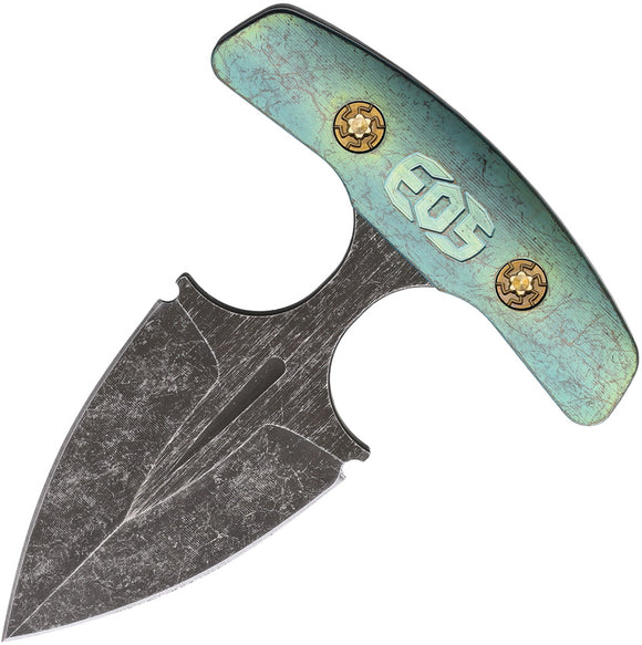 EOS Aztec Antique Bronze Titanium AEB-L Double Edge Push Dagger w/ Sheath 137