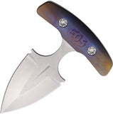 EOS Aztec Flame Anodized Titanium AEB-L Double Edge Push Dagger w/ Sheath 138