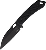 EOS Sandshark Black G10 AEB-L Wharncliffe Fixed Blade Knife w/ Sheath 142