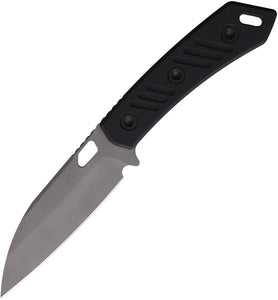 EOS Sandshark Black G10 AEB-L Wharncliffe Fixed Blade Knife w/ Sheath 144