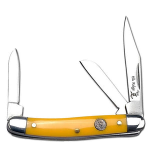 Elk Ridge Gentlemans Yellow Delrin Folding Stainless Pocket Knife 323SY