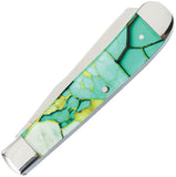 Elk Ridge Gentleman's Trapper Light Green Folding Stainless Pocket Knife 42452LG