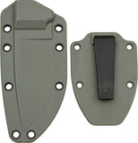 ESEE Model 3 Fixed Blade Knife Foliage Green Zytel Sheath w/ Boot Clip 40FGC
