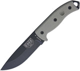 ESEE 10 7/8" Model 5 Fixed Black Blade OD Green Handle Glass Break Knife 5PKOBK