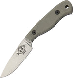 ESEE Carbon Steel Fixed Blade Removable Green Handle James Gibson Knife JG3