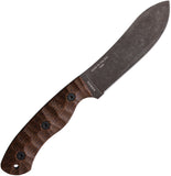 ESEE JG5 Brown Burlap Micarta 1095HC Fixed Blade Knife w/ Sheath JG5BM