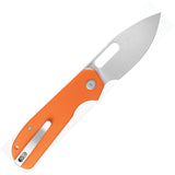 Eutektik EFD Linerlock Orange G10 Folding 14C28N Sandvik Pocket Knife 009