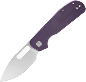 Eutektik EFD Linerlock Purple G10 Folding 14C28N Sandvik Pocket Knife 012