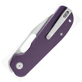 Eutektik EFD Linerlock Purple G10 Folding 14C28N Sandvik Pocket Knife 012