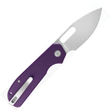 Eutektik EFD Linerlock Purple G10 Folding 14C28N Sandvik Pocket Knife 012