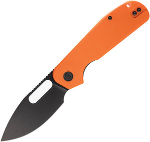 Eutektik EFD Linerlock Orange G10 Folding Black 14C28N Sandvik Pocket Knife 015