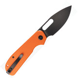 Eutektik EFD Linerlock Orange G10 Folding Black 14C28N Sandvik Pocket Knife 015