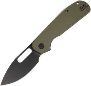 Eutektik EFD Linerlock OD Green G10 Folding Black 14C28N Sandvik Pocket Knife 017