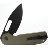 Eutektik EFD Linerlock OD Green G10 Folding Black 14C28N Sandvik Pocket Knife 017