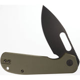 Eutektik EFD Linerlock OD Green G10 Folding Black 14C28N Sandvik Pocket Knife 017