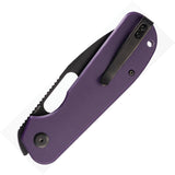 Eutektik EFD Linerlock Purple G10 Folding Black 14C28N Sandvik Pocket Knife 018