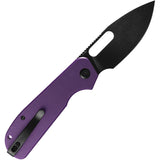 Eutektik EFD Linerlock Purple G10 Folding Black 14C28N Sandvik Pocket Knife 018