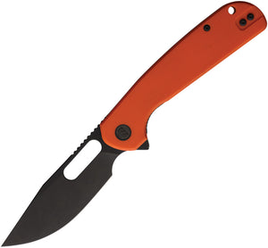 Eutektik Trinity Linerlock Orange G10 Folding Black 14C28N Sandvik Pocket Knife 020