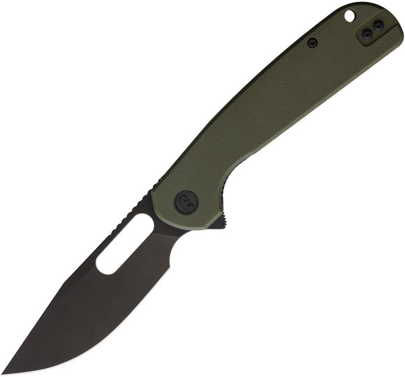 Eutektik Trinity Linerlock OD Green G10 Folding Black 14C28N Sandvik Pocket Knife 023