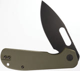 Eutektik Trinity Linerlock OD Green G10 Folding Black 14C28N Sandvik Pocket Knife 023