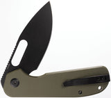 Eutektik Trinity Linerlock OD Green G10 Folding Black 14C28N Sandvik Pocket Knife 023