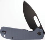 Eutektik Trinity Linerlock Denim G10 Folding Black 14C28N Sandvik Pocket Knife 024