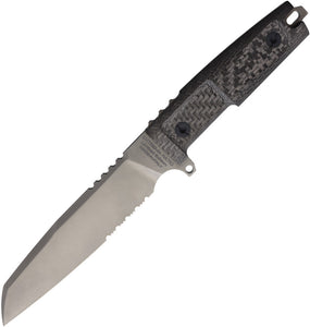 Extrema Ratio Task LTE Carbon Fiber Titanium Serrated Fixed Blade Knife 0087