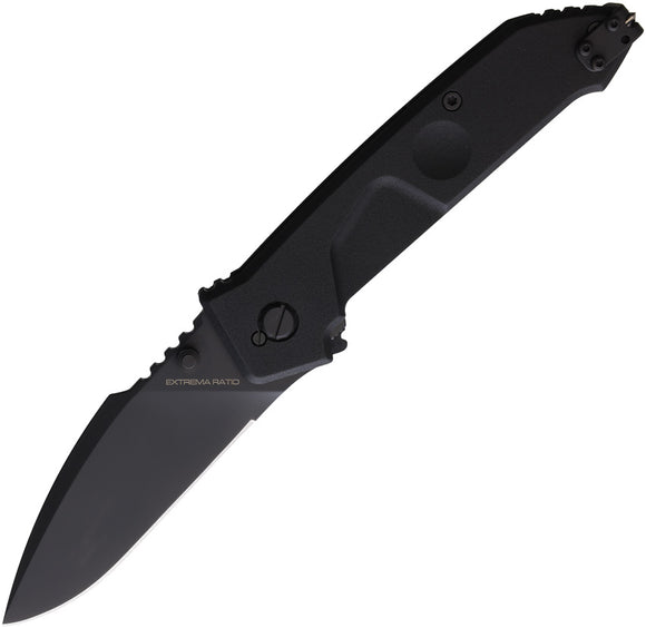 Extrema Ratio MF1 Linerlock Black Ruvido Aluminum Folding N690 Knife 0133RVB