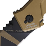 Extrema Ratio MF1 Linerlock Desert Warfare Tan Aluminum Folding N690 Knife 0134DW