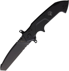 Extrema Ratio Glauca B1 Linerlock Black Aluminum Folding N690 Knife 0139BLK