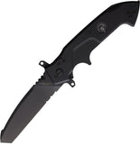 Extrema Ratio Glauca B1 Linerlock Black Aluminum Folding N690 Knife 0139BLK