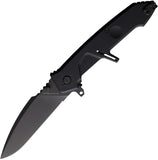 Extrema Ratio MF2 Linerlock Black Ruvido Aluminum Folding N690 Knife 0142RVB