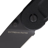 Extrema Ratio BF1 CD Black Ruvido Aluminum Folding N690 Drop Pt Knife 0143RVB