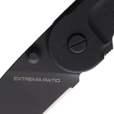 Extrema Ratio BF1 CT Black Ruvido Aluminum Folding N690 Tanto Knife 0144RVB