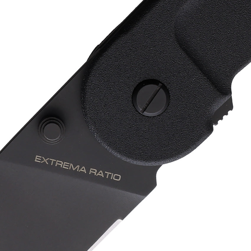 Extrema Ratio BF2 CD Black Ruvido Aluminum Folding N690 Drop Pt Knife ...
