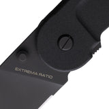 Extrema Ratio BF2 CD Black Ruvido Aluminum Folding N690 Drop Pt Knife 0145RVB