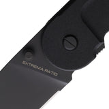 Extrema Ratio BF2 CT Black Ruvido Aluminum Folding N690 Tanto Knife 0146RVB