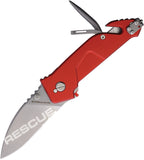 Extrema Ratio T911 Linerlock Red Aluminum Folding N690 Pocket Knife 0164SWRED