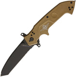 Extrema Ratio Glauca J1 Desert Tan Serrated Bohler N690 Stainless Knife 0165