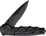 Extrema Ratio Caimano Nero N.A. Linerlock Black Aluminum Folding N690 Knife 0166BLK