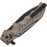 Extrema Ratio Glauca G1 Linerlock Tactical Mud Aluminum Folding N690 Pocket Knife 0179TM